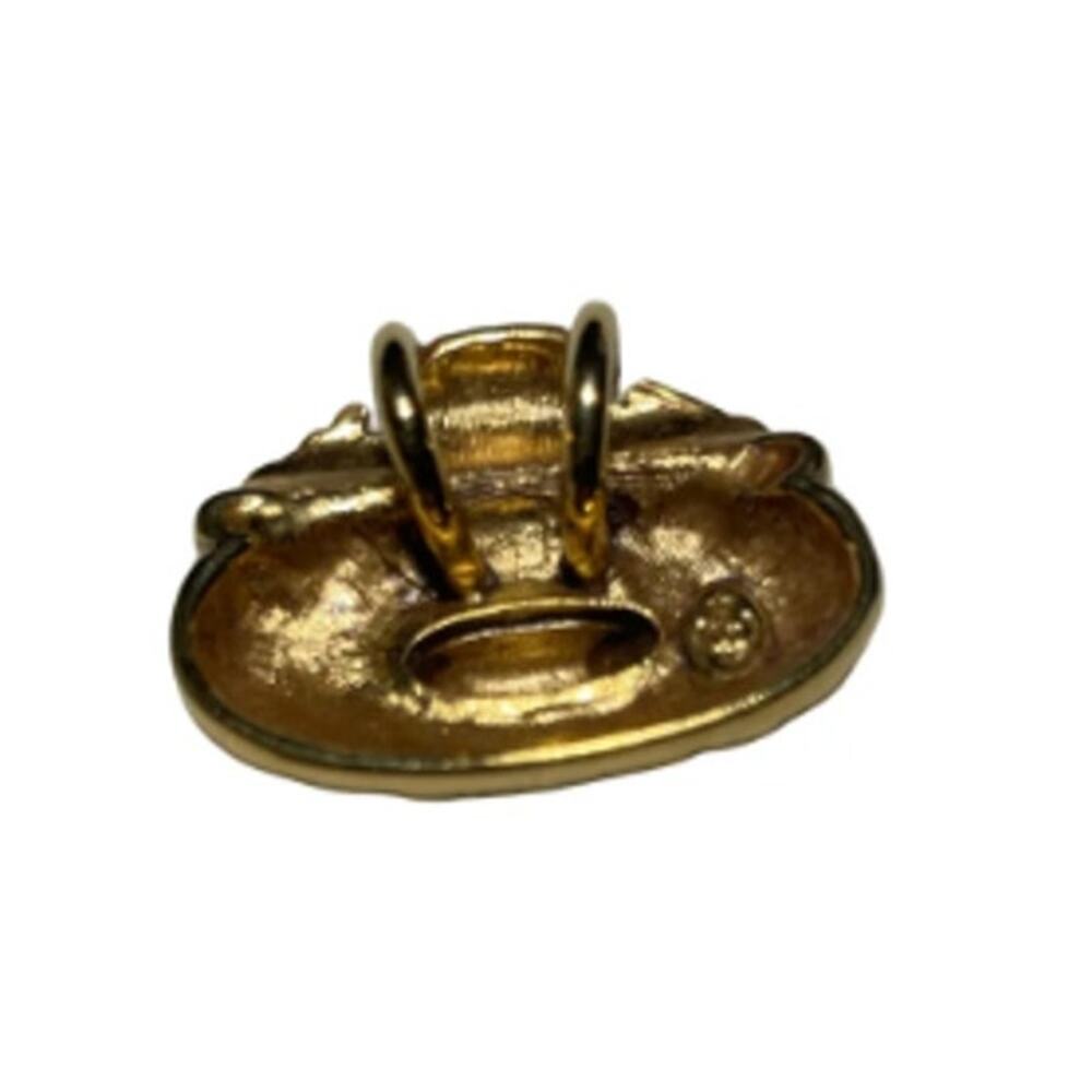 Gold Tone Necklace Pendant Marked Ornate Vintage Heritage Old Money Baroque EUC - Picture 5 of 7